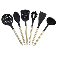 

Wholesale cheap Rose Gold Handle nylon kitchen cooking utensils