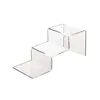 Factory Customized High Transparent Decoration 2 Step Acrylic Riser Shelf Display Stand