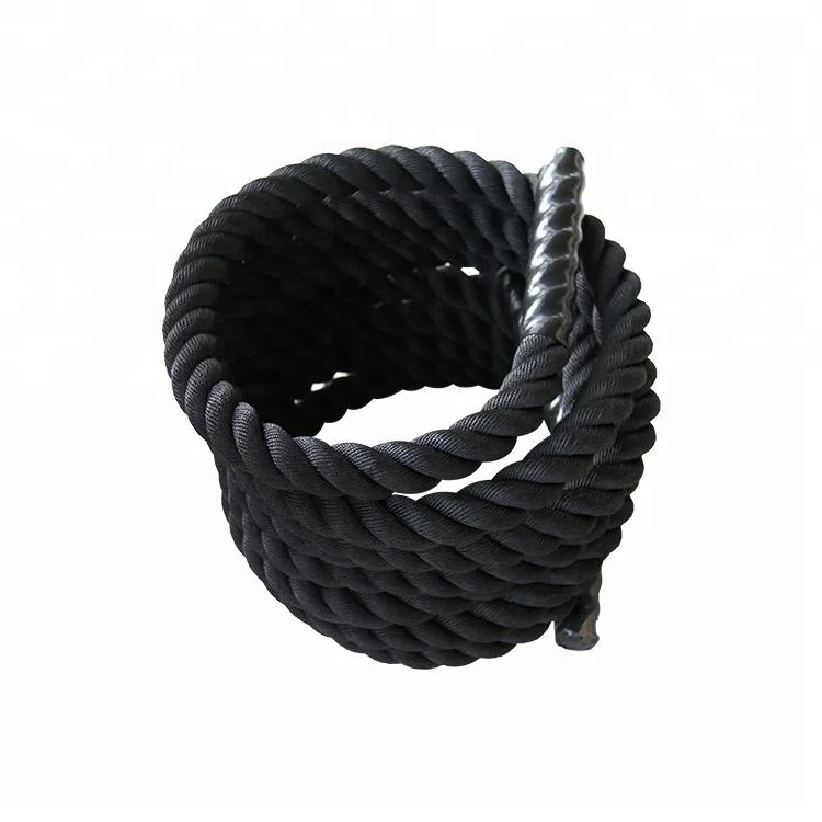 

Factory Custom Black Heavy Battle Ropes Training 30ft with Custom Logo