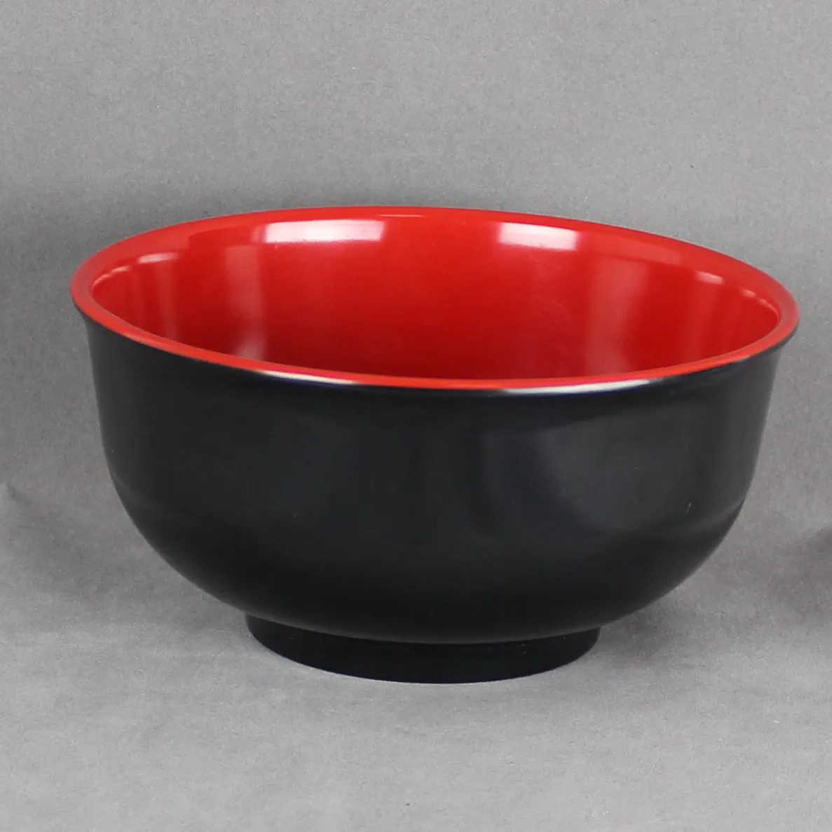 6 5 Inch Red Black Japan Style Melamine Miso Soup Bowl Noodle Bowl