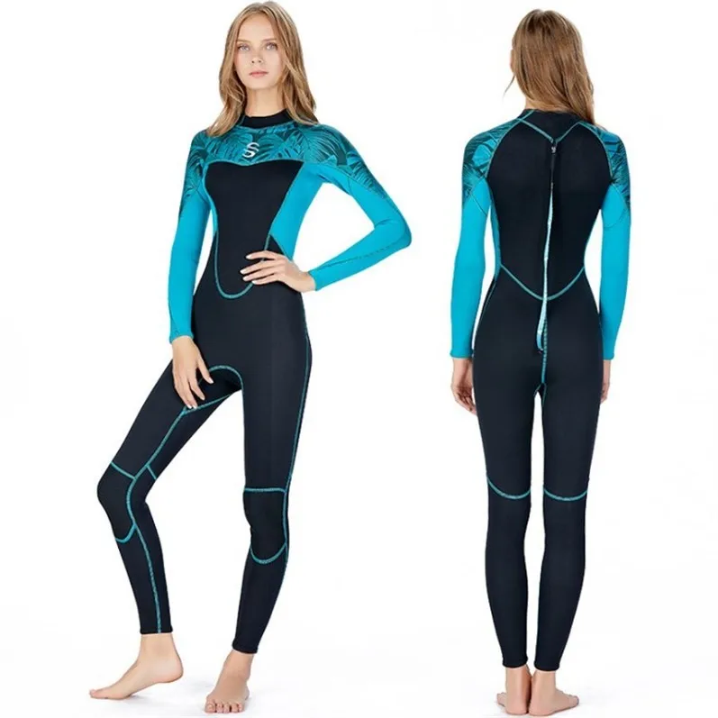 4 Color 2mm Women Long Sleeve Scr Neoprene Wetsuit For Diving Surfing ...