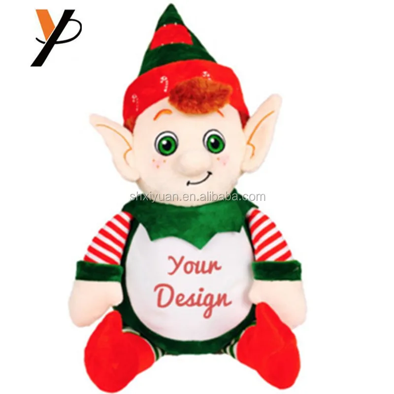 christmas elf cuddly toy