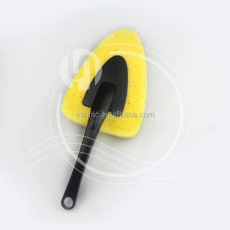 Waveshaped High Efficiency Sponge Triangle Shaped Car Washing Sponge
