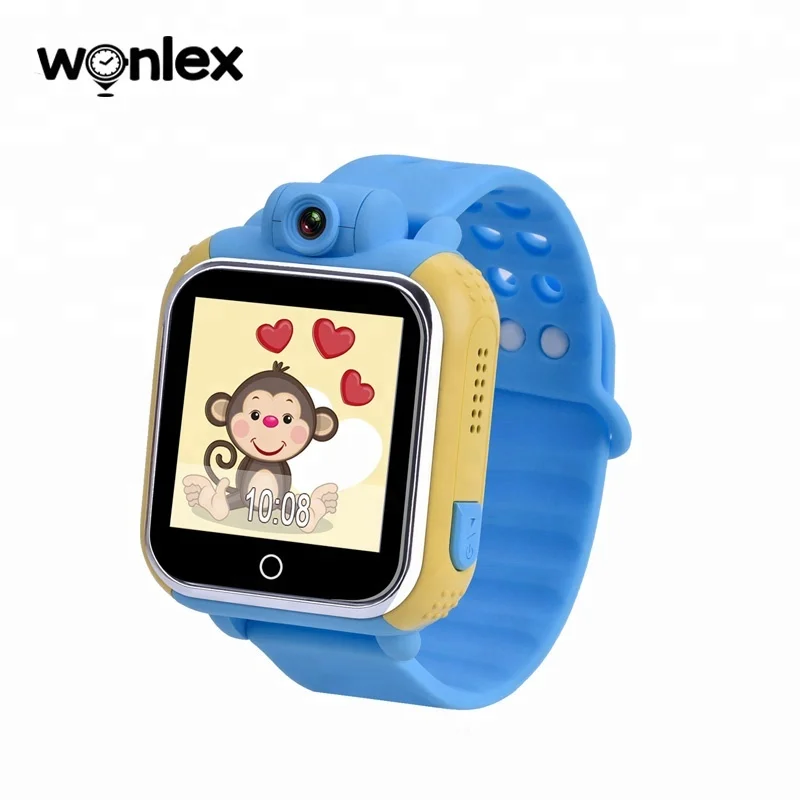 

Wonlex GW1000 new 3G 2018 Network Kids GPS Tracking Smart Watch with camera, Blue;pink