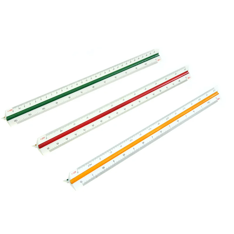 Three Edge Triangle Scale Ruler Plastic Engineering Design Ruler - Buy ...