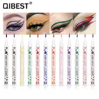 

QIBEST Smooth Long Wear Colored Waterproof Eyeliner Pencil With Perfect Shade