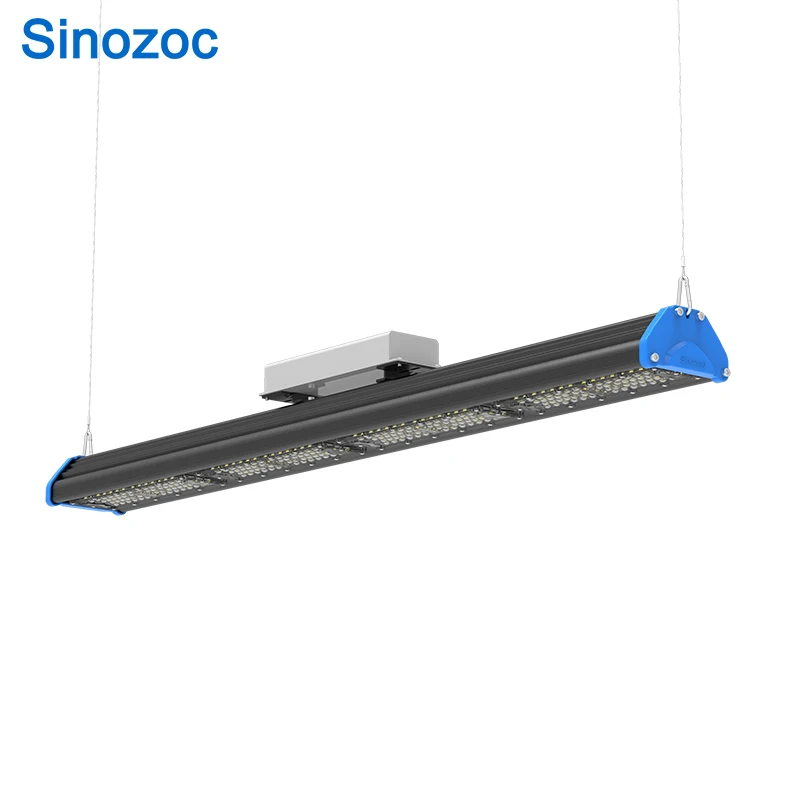 Sinozoc 50W 100W 150W 200W 250W 300W SMD Industrial LED High Bay Linear Light for Supermarket Store