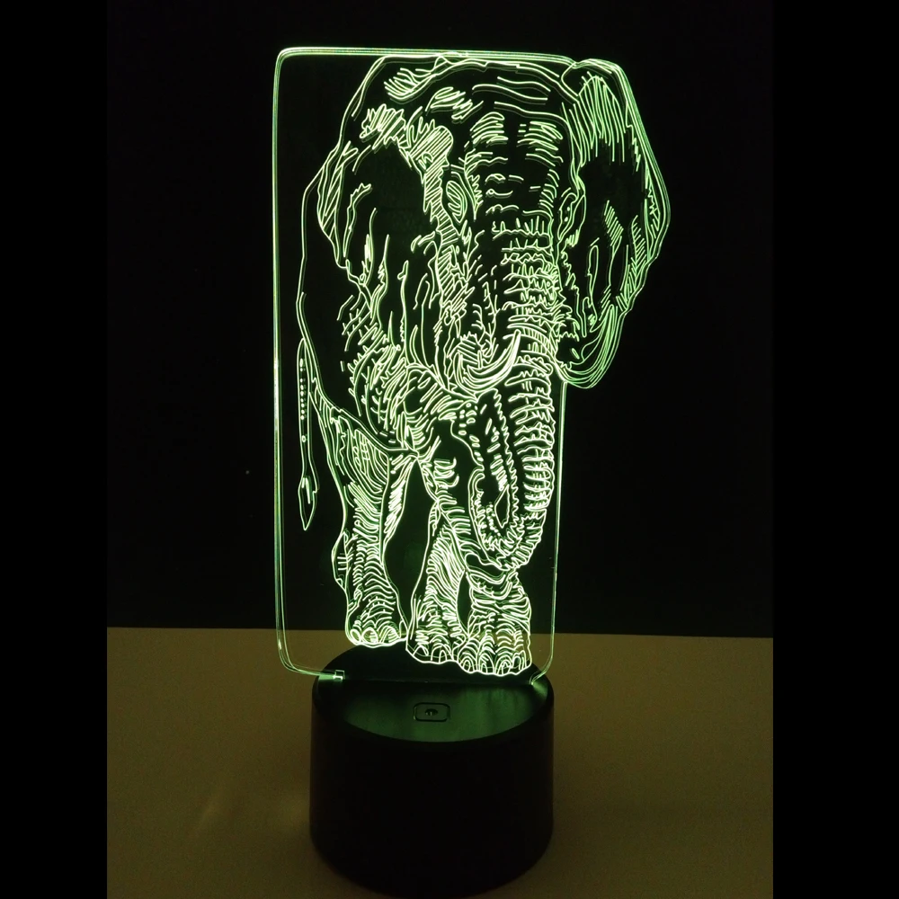 Wholesale Custom 3D Illusion Led Night Light Small Decorative Items RGB Touch Button Desk Light with Exceptional Price