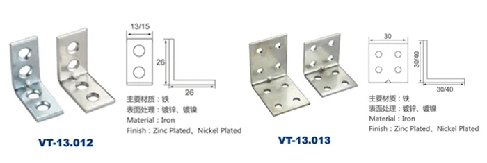 Small furniture frame corner bracket