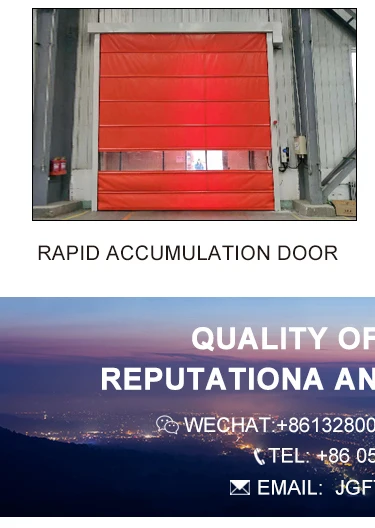 Hard Fast Shutter Door  Aluminium Folding Door Industrial Door