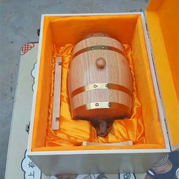 New product solid wood box barrel fancy gift