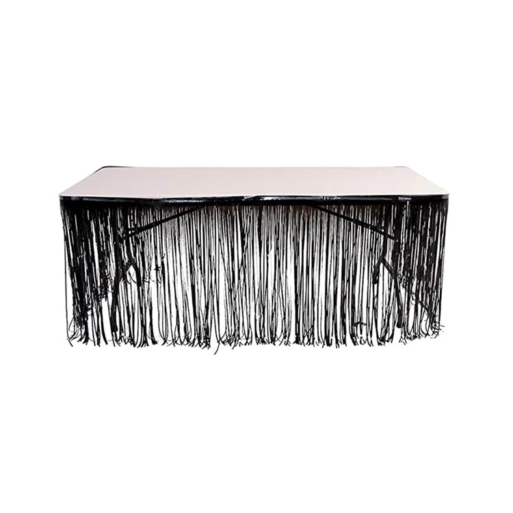 New Design Of Tinsel Foil Fringe Table Skirt,Different Style Table Skirting Buy Different