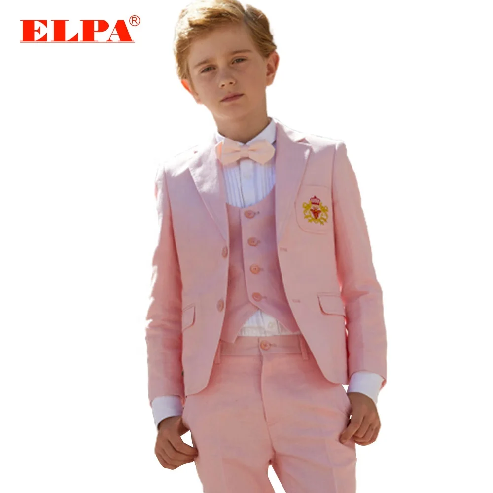

ELPA high quality plain sweat cotton slim fit formal coat pant junior boys suits