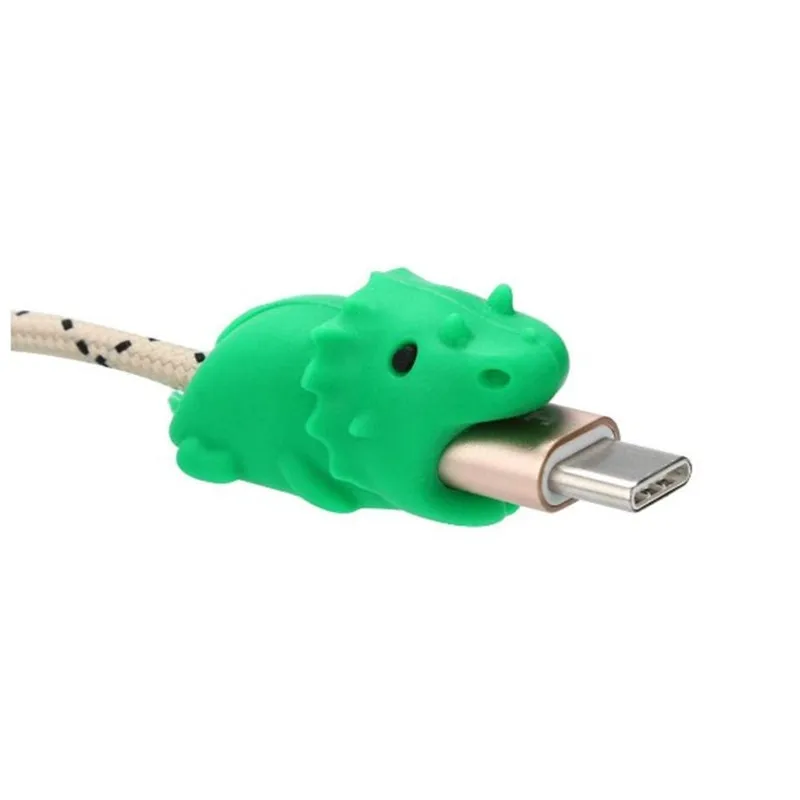 

Oempromo custom pvc protector charger animal Cable Bite