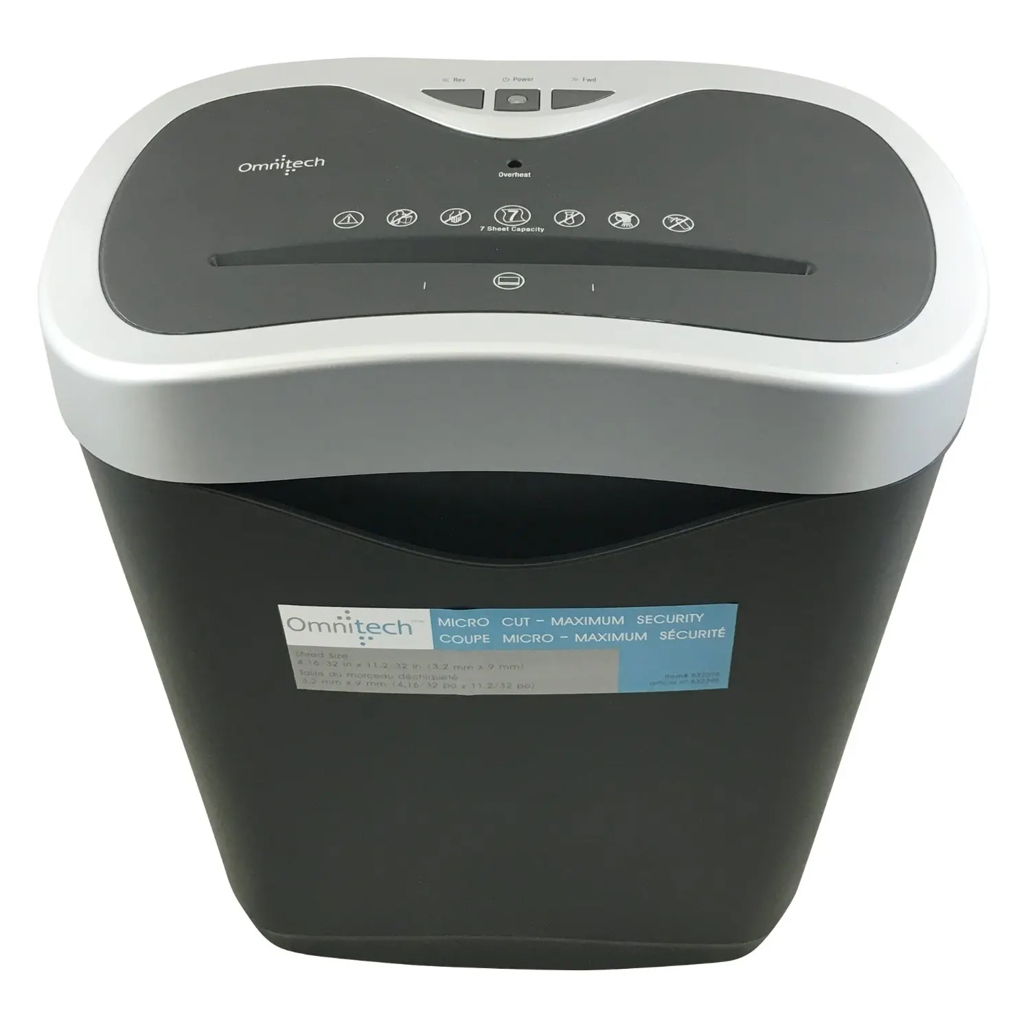 omnitech shredder 14 sheet