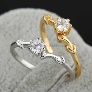 Fashion Gold Plated Nipple Purple Zircon Ring,Islamic  