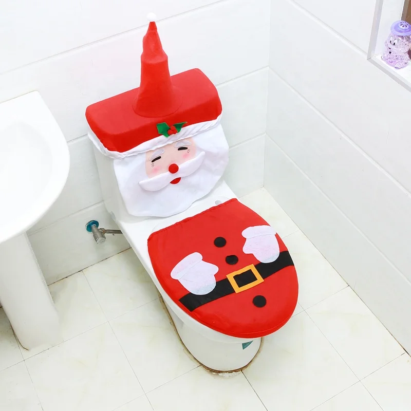 
Fashion Hot Sale Set Three-piece Christmas Snowman Toilet Set 