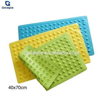 Goldgile Clic Anti Slip Rubber Shower Mat With Suction Cups Goldgile Clic Anti Slip Rubber Shower Mat With Suction Cups