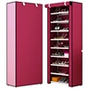 Portable and easy clean fabric shoe cabinet organizer large lady storage shoe rack