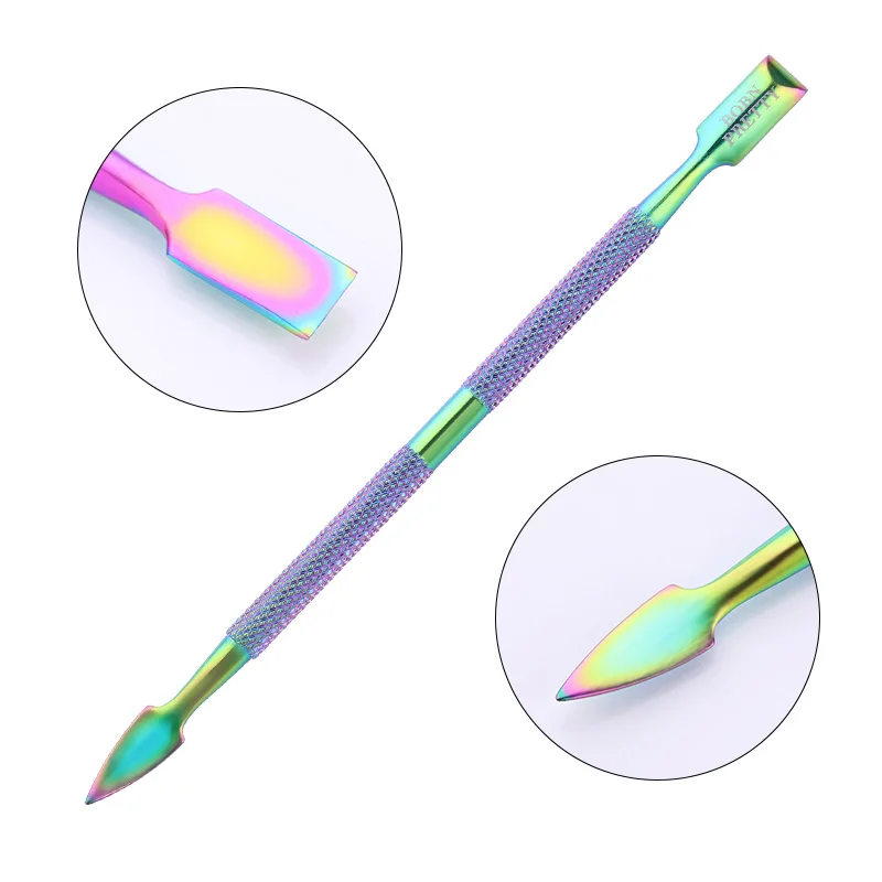 

BORN PRETTY Dual-ended Nail Cuticle Pusher Remover Nail Edge Cleaner Nail Art Tool