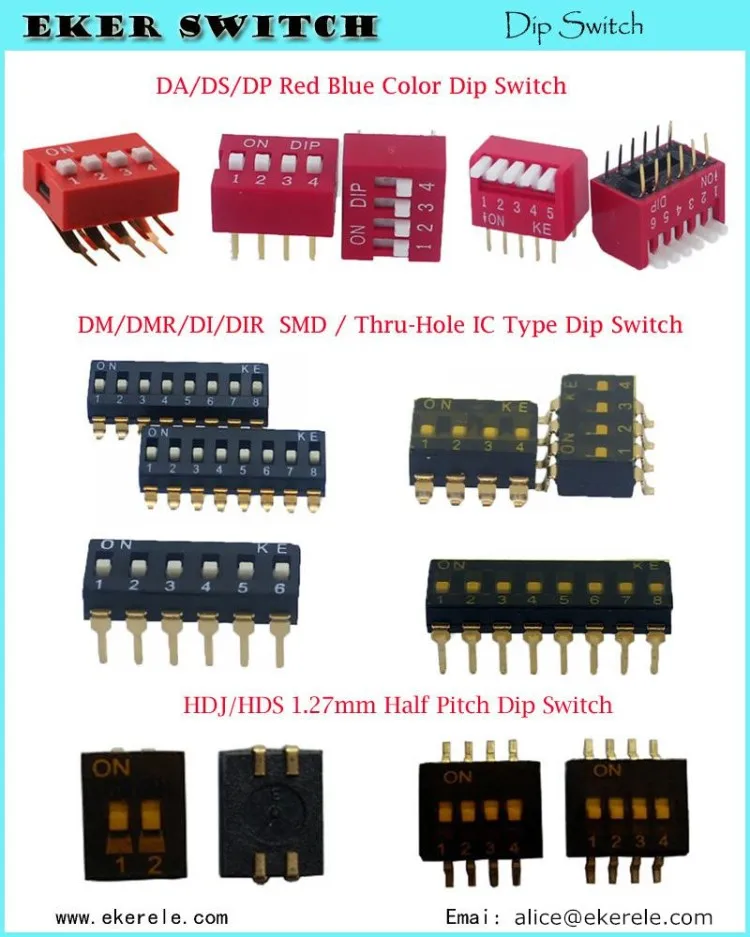 slide switches dip switch with good quality
