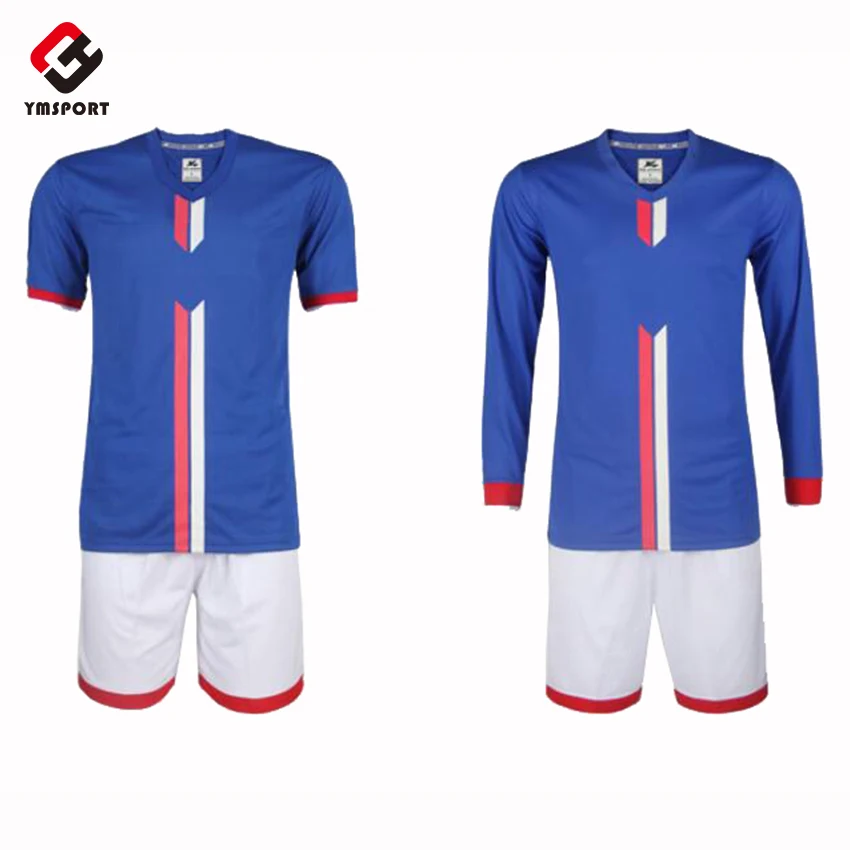 Football Jerseys Training Set Cheap Youth Blue And White Soccer Uniforms Sets Custom Soccer Team