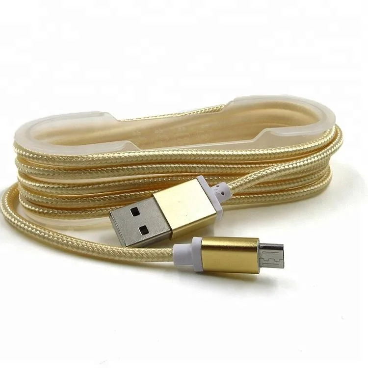 

Wholesale 3m Android Phone Micro USB Data Sync Charger Cable USB For Mobile Phones, Black white;pink;red.sliver;golden