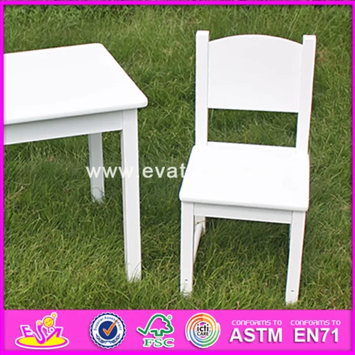 New Design Home / School / Kindergarten White Kids Wooden Table And
