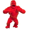 factory wholesale animal shape fiberglass geometric 80cm Red king kong statue