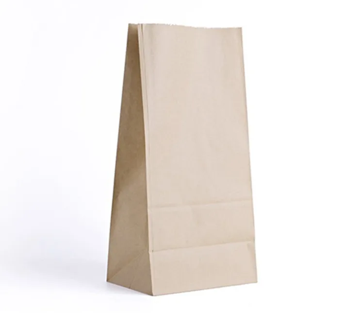 Chinese Supplier Hot Sell Brown Kraft Lunch Bread Packaging Customized Paper Bag For Promotion