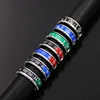 New Jewelry 316L Stainless Steel cuff Speedometer Official Ring 36 color