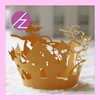 Customized new design festival supplies paper laser cutting halloween cupcake wrapper with free logo free design