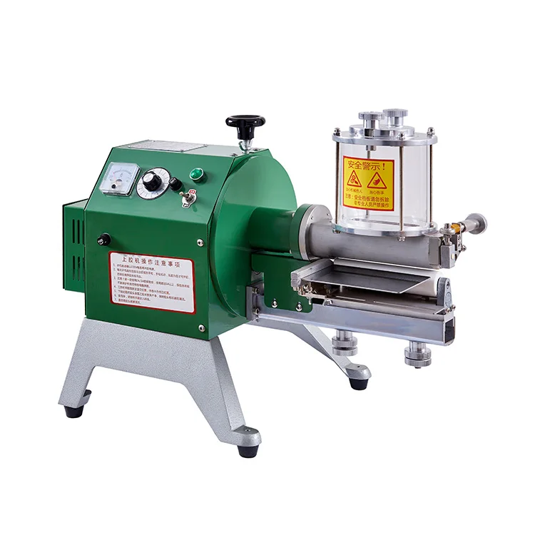 
200mm speed-adjustable gluing machine high Speed Leather Paper Gluing Machine 