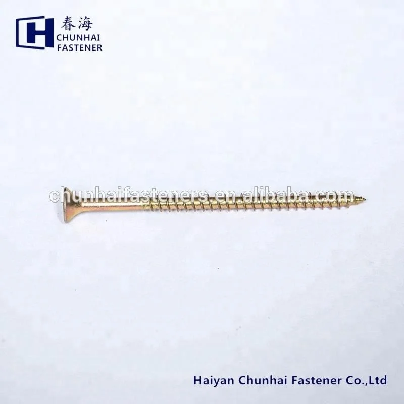 
DIN7505 double countersunk pozi chipboard screw confirmat furniture wood screw 