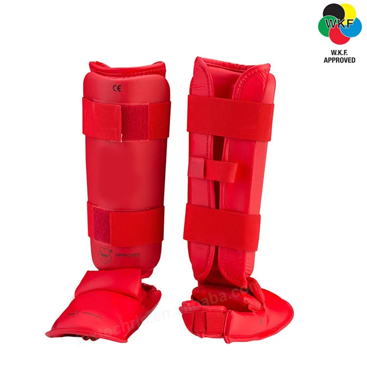 Custom Wkf Karate Equipment Karate Shin Foot Protector