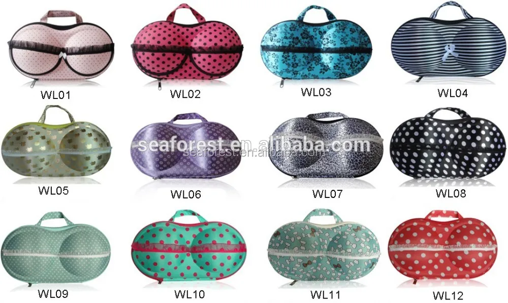Fashion Beautiful Eva Bra Hard Case,Custom Bra Travel Storage Case,Bra