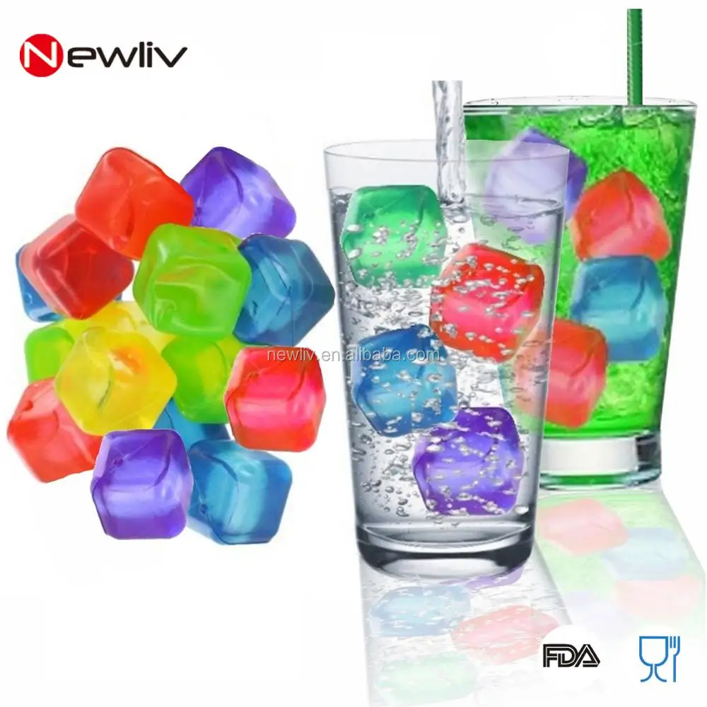 Colorful Plastic Reusable Fast Freeze Ice Cubes For Whiskey Drink