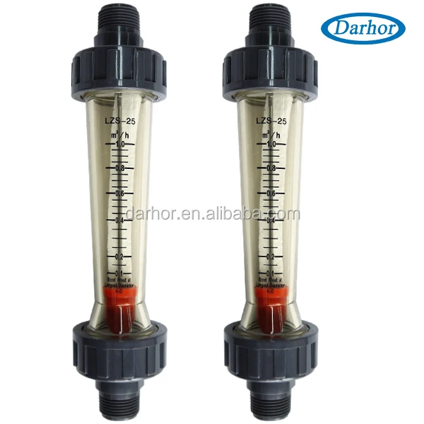 15 mm Conector de tuber/ías de pl/ástico Caudal/ímetro LZS-15 agua l/íquido medici/ón Caudal/ímetro 4/% precisi/ón 100-1000L//H