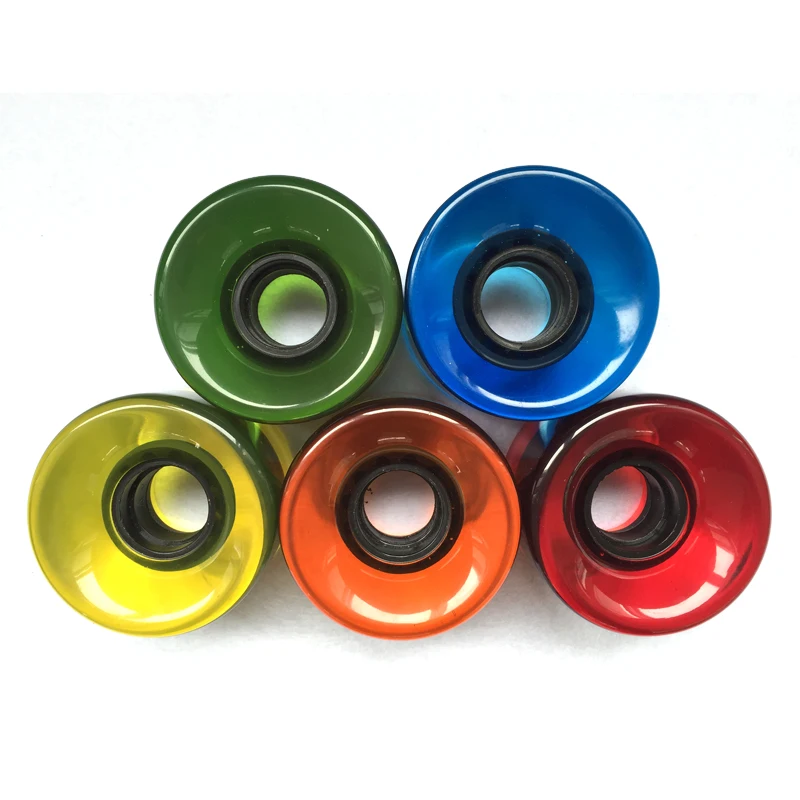 

Alibaba Supplying 80A hardness transparent pu casting skateboard wheels