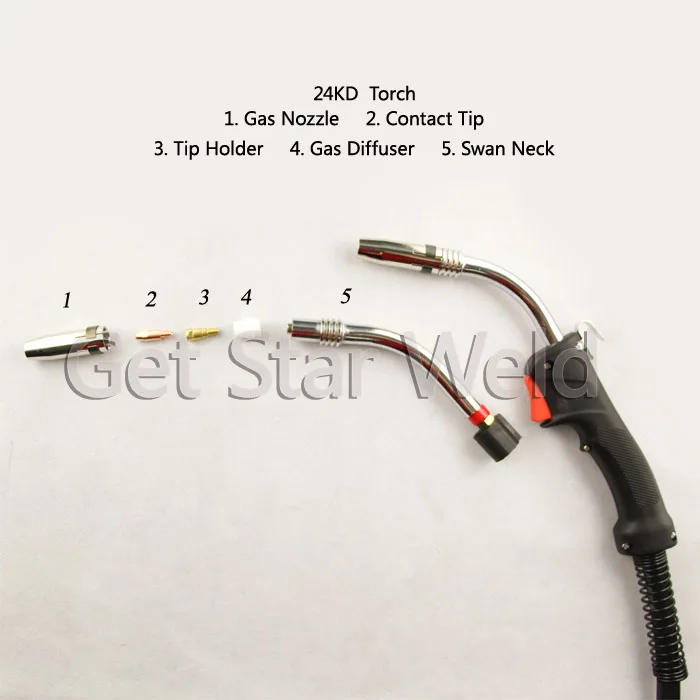 Binzel 24kd Co2 Mig Welding Gas Nozzle/24kd Welding Torch Parts(15ak,24kd,36kd Gas Nozzle) Buy