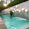 Artificial Wall Glass Stainless Steel Swimming Pool Water Blade Waterfall
