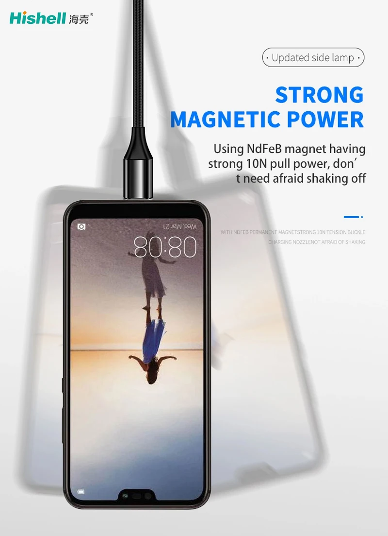 3.0A Fast Charging Magnetic Charging USB Cable For iPhone/Android/Type-C - ANKUX.COM