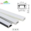 1707 T Slot Aluminum Profile,led strip led channel 8mm high U Shape led profile PC Cover