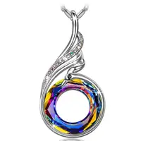 

Necklaces for Women Jewelry Gift Woman's Nirvana of Phoenix Crystals From Swarovski 925 Sterling Silver Brass Pendant Necklaces
