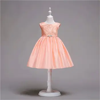 Girls Wedding Dresses Kids Clothing Elegant White Ruffles Baby