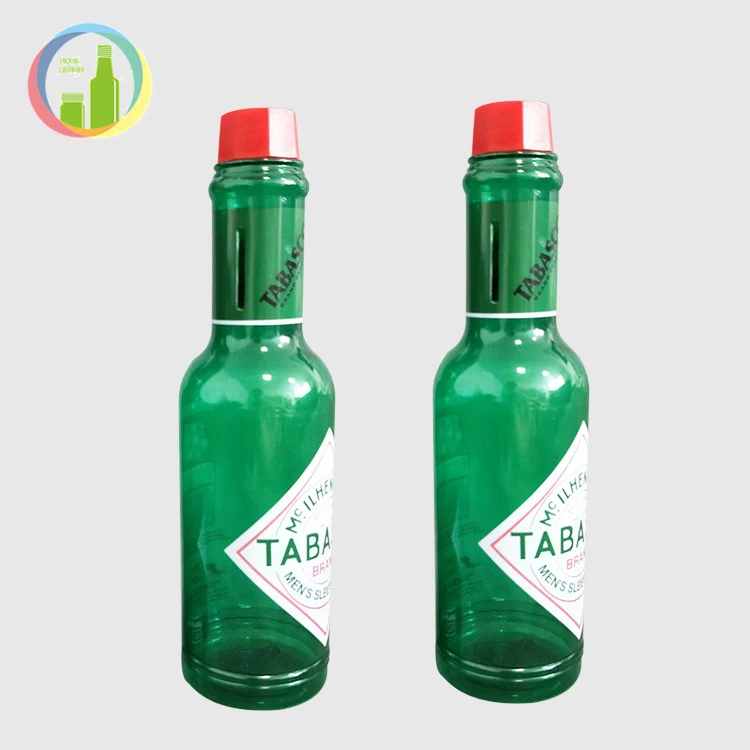 
promotional empty plastic bottles for liquid tabasco chili sauce bottle manufacturer custom sauce bottle 