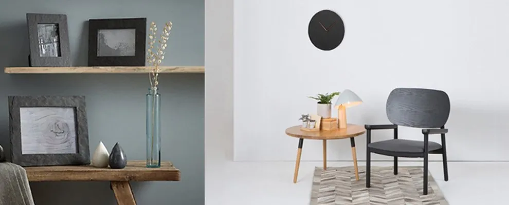 Black Stone Slate Cater Plate