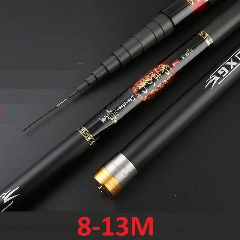 

Long High Carbon 8m 9m 10m 11m 12m 13m 14M 15M Power Hand Pole Fishing Rod Ultra Hard Super Light Telescopic Rod Stick Spare Tip, Pictures