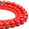 european gem stone natual round coral beads wholesale