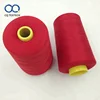 CQ Free sample red 100% polyester spun sewing dyed thread for clothing